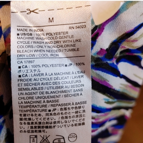 Banana Republic Factory Palm leaf flowy blouse - Picture 8 of 10